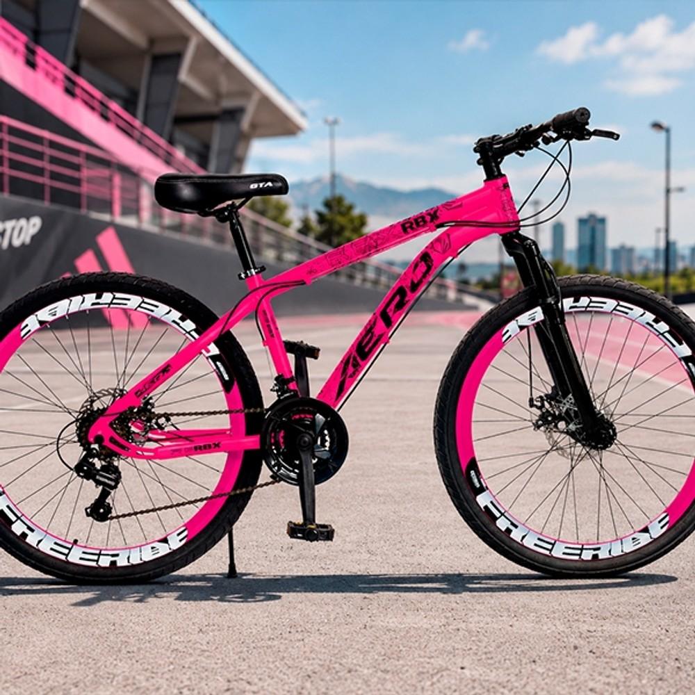BICICLETA ARO RBX AEROBIKES ROSA | NEGRO NEON ABB-340588