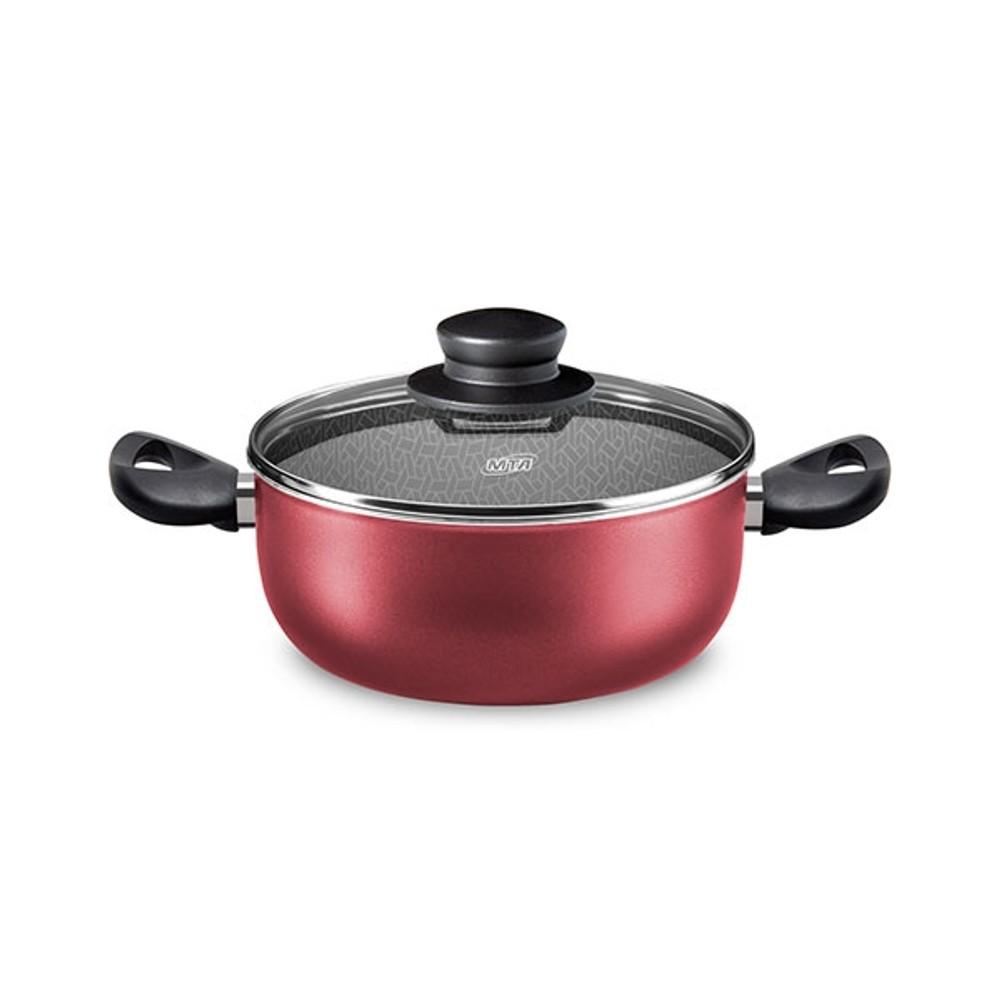 CACEROLA CON TAPA . LITROS N SUPRA MTA CEREZA ABB-342414
