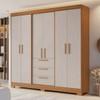 ROPERO PUERTAS CAJONES CON ESPEJO NT NOTAVEL FREIJO TREND / OFF WHITE TX ABB-343114