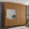 ROPERO PUERTAS DESLIZANTES CON ESPEJOS CAYMAN HENN NATURE ABB-343787