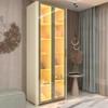 ZAPATERA PUERTAS REFLECTA CON LEDS CON PATAS INNOVA GELIUS OFF WHITE ABB-344814