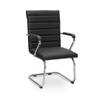SILLA APROXIMACION BOSS .. BASE CROMADA GIOBEL NEGRO ABB-344913