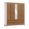 ROPERO PUERTAS CAJONES CON ESPEJO BFN FINESTRA OFF WHITE | FREIJO ABB-345705