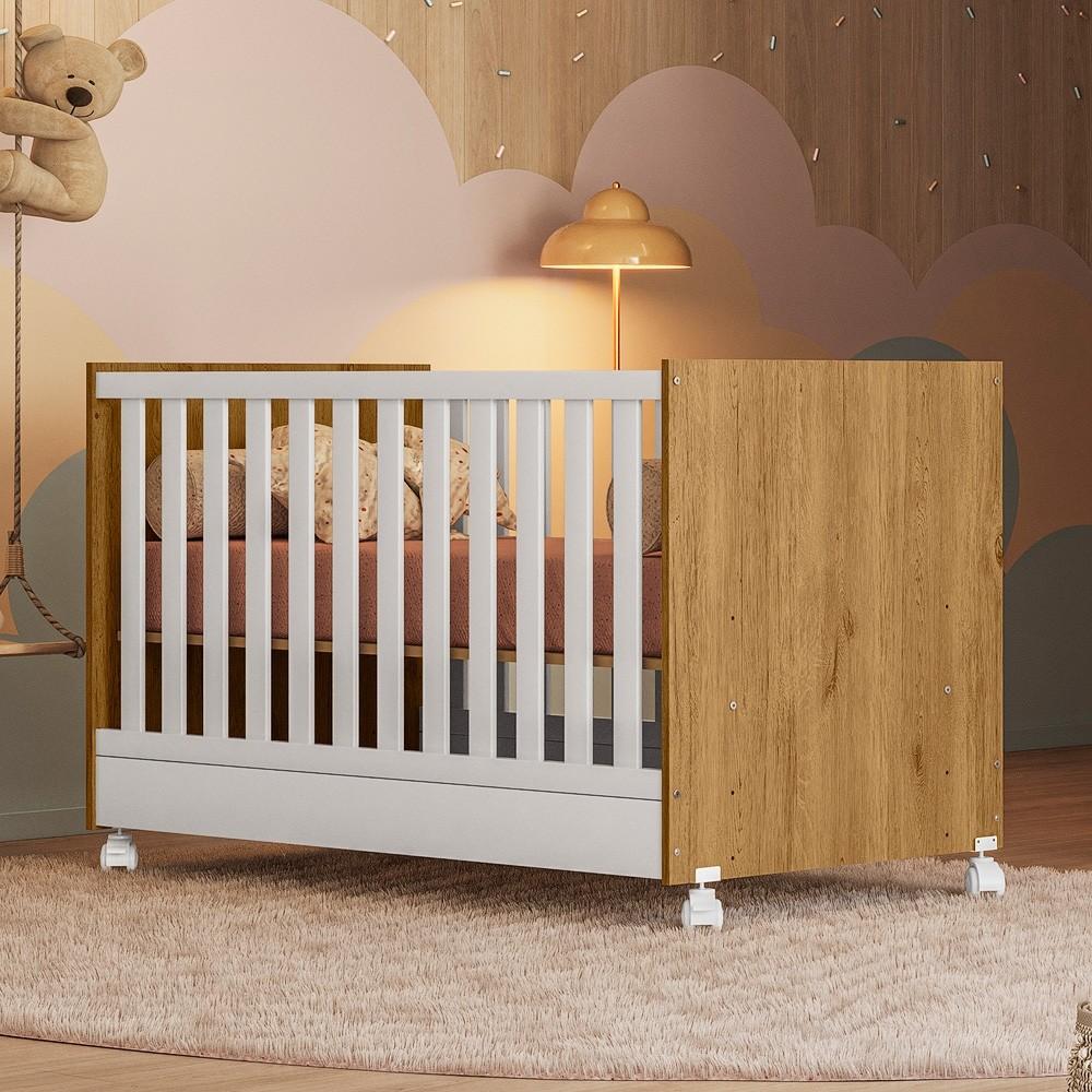 CUNA MINI CAMA CON RUEDITAS Q ENCANTO | QMOVI FREIJO ABB-366298