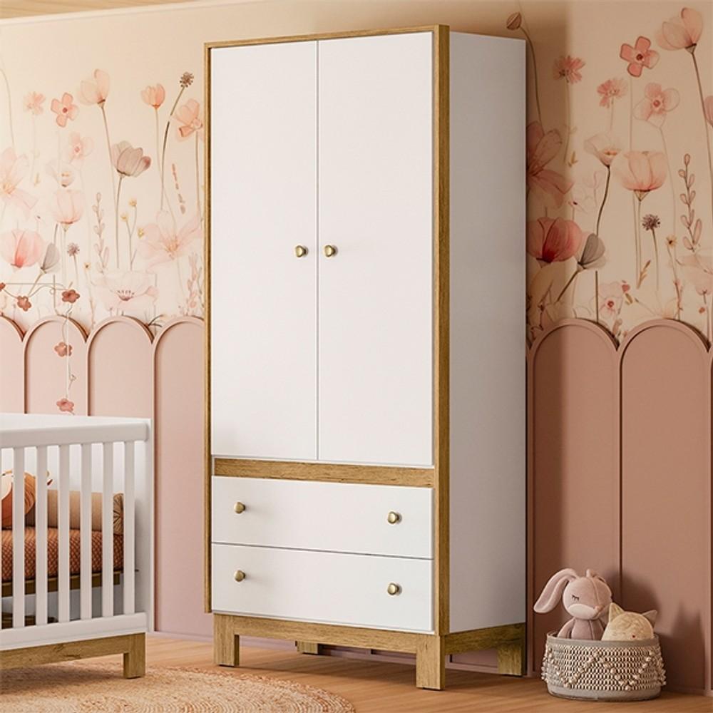 ROPERO PUERTAS CAJONES FLORA QMOVI BLANCO ABB-366342