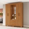 ROPERO PUERTAS CAJONES CON ESPEJO CAPELINHA NT NOTAVEL FREIJO TREND ABB-366403