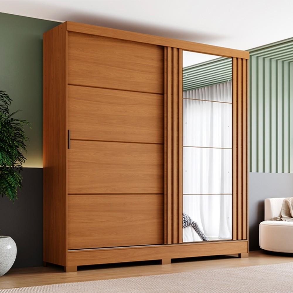 ROPERO PUERTAS CORREDIZAS CON ESPEJO BE HENN CINAMOMO ABB-366519