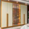 ROPERO PUERTAS PUERTAS REFLECTA CON LED Y PATAS IMPERATRIZ GELIUS NATURE|OFF WHITE ABB-367257