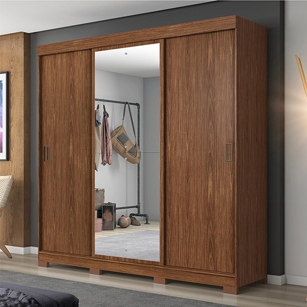 ROPERO PUERTAS CORREDIZAS CON ESPEJO NT NOTAVEL CASTAÑO ABB-368360