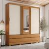 ROPERO PUERTAS CON ESPEJO FLEX BE HENN CINAMOMO|OFF WHITE|AVELA ABB-366533