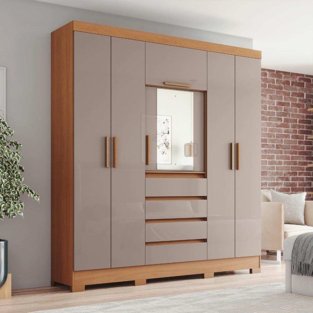 ROPERO PUERTAS CAJONES B BRIZ CINAMOMO | AVELLANA ABB-369121