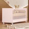 CUNA MINI CAMA CON RUEDITAS Q ENCANTO | QMOVI ROSA ABB-366281