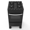 COCINA A GAS TOKYO BRAVO GLASS NEGRO 4H C/ENCENDIDO HORNO 50 LTS LIMPIA FACIL COTOBRA4HLNG-RE