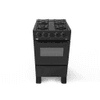 COCINA A GAS TOKYO DALLAS GLASS NEGRA 4H C/ENCENDIDO HORNO LIMPIA FACIL COTODA4HLNG-RE