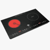 PLACA DUAL VITRO TOKYO TOKDUALI 2ZONAS 1 INDUCC 1 INFRARROJO COTOKDUALII