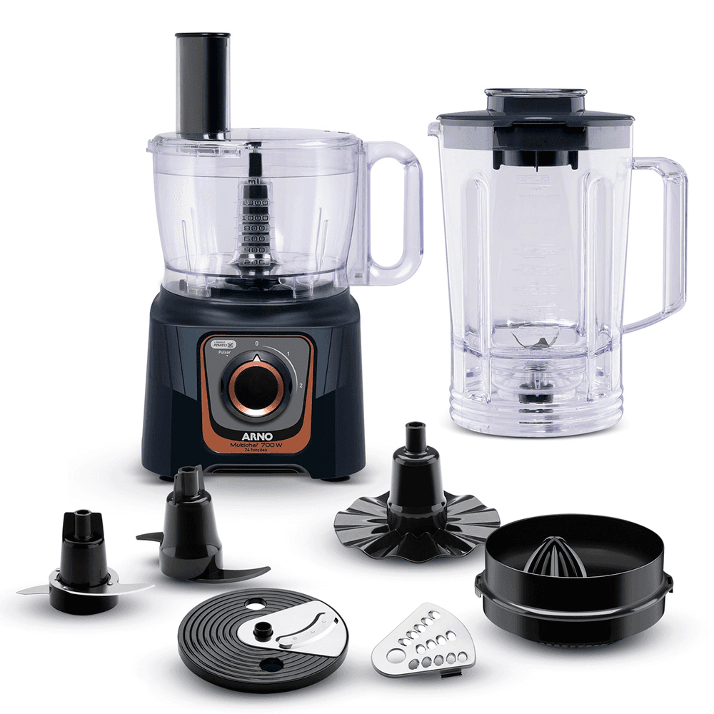 PROCESADOR ARNO MULTICHEF 7 EN 1 MOD DO165HB2 NEGRO 700W EDAPDO165HB2