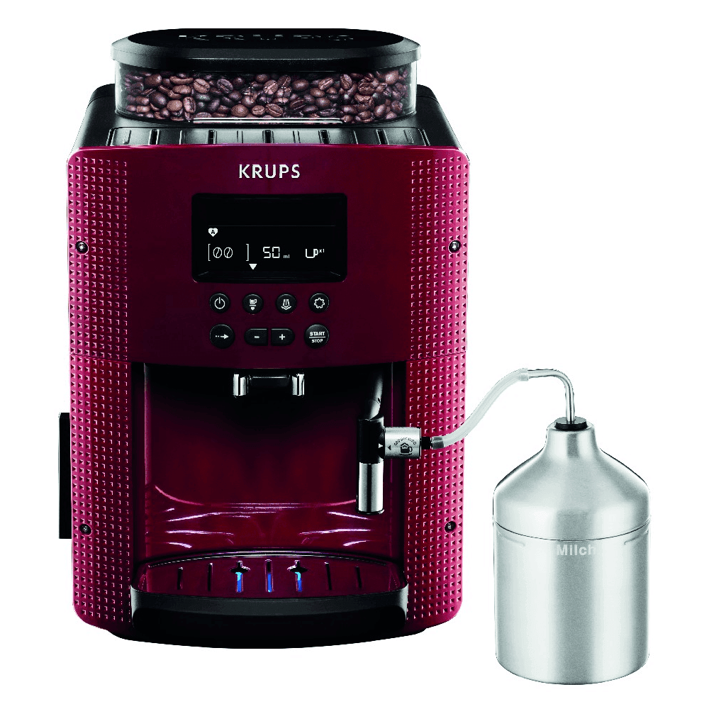 CAFETERA KRUPS ESPRESSO DISPLAY ESSENTIAL RED EA816 1.7L C/ADAPTADOR EDKCEA816570
