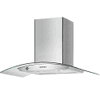 CAMPANA VIDRIO CURVO INOX TOKYO VIDRIO CURVED90 5/6H EDTCC6H