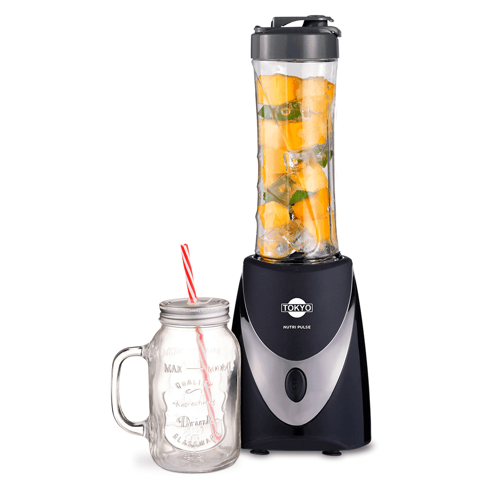 LICUADORA TOKYO NUTRI PULSE PRO HOPPIE 600ML + VASO VIDRIO 500ML 250W EDTLNUTRI