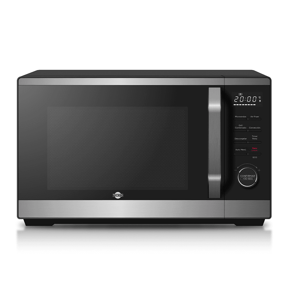 MICROONDAS AIRFRYER + GRILL TOKYO 23 LTS. INTERIOR ACERO INOX PANTALLA LED 1.300 EDTMTOK23L
