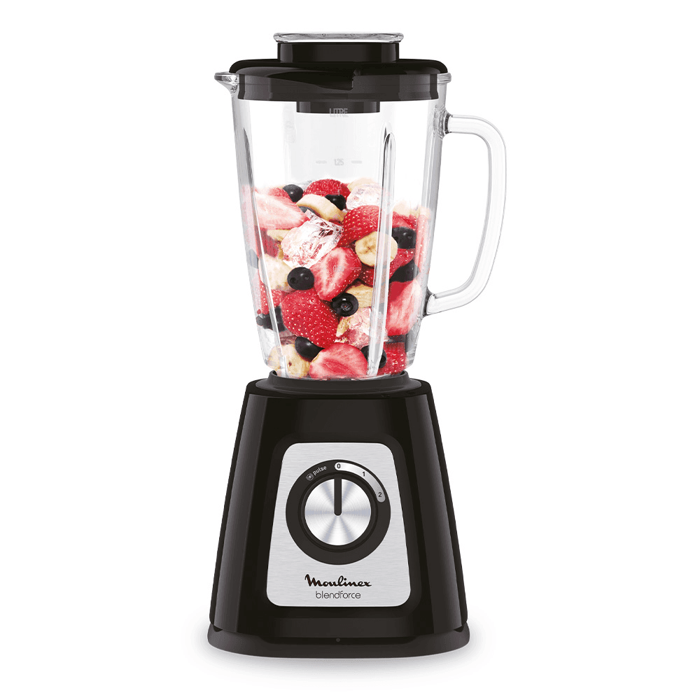 LICUADORA MOULINEX LM435 2V 1,75L 800W VASO VIDRIO NEGRO EDXLLM4358