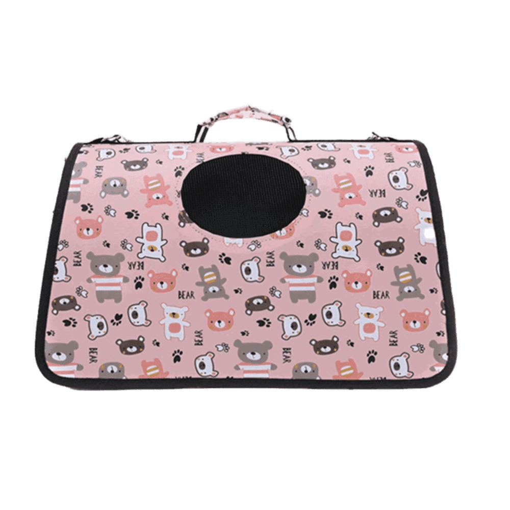 BOLSO TRANSPORTADOR P/MASCOTAS, 37*16*24CM, POLIESTER+TELA MESH+EVA AMARILLO GA-0076-01