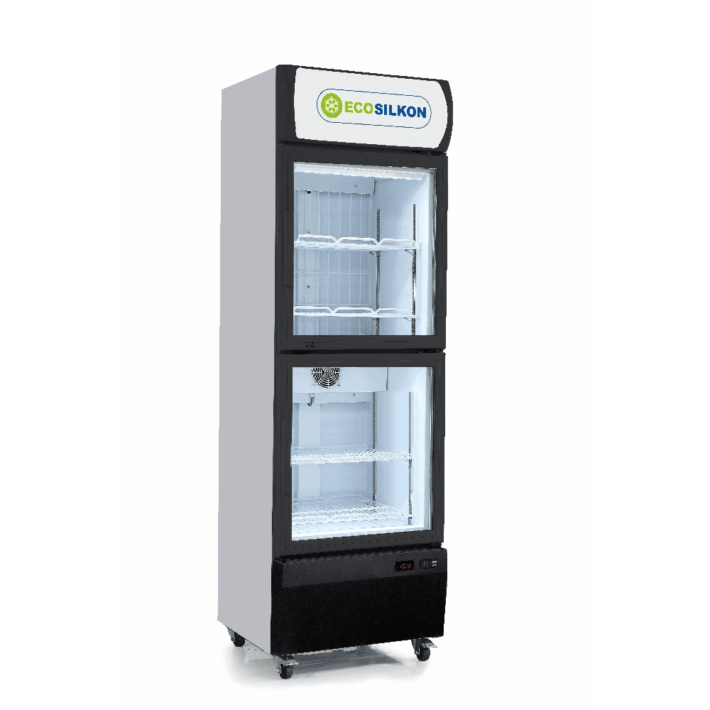 VISICOOLER ECOSILKON DOBLE PUERTA INDEPENDIENTE P/BEBIDAS 156 L /143 GE-VLD65A