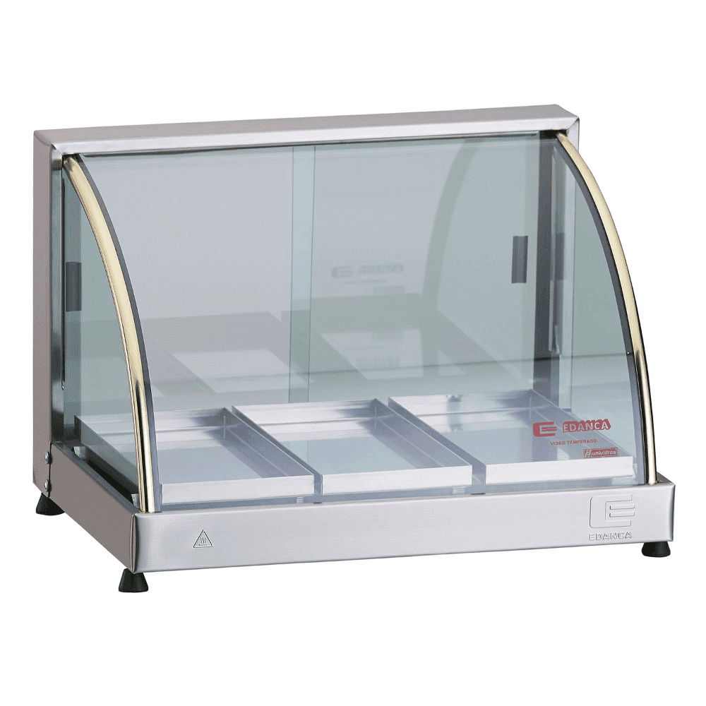 EXHIBIDOR TERMICO EDANCA MOD EO-3 3 BANDEJAS SIMPLES GETE-EO3