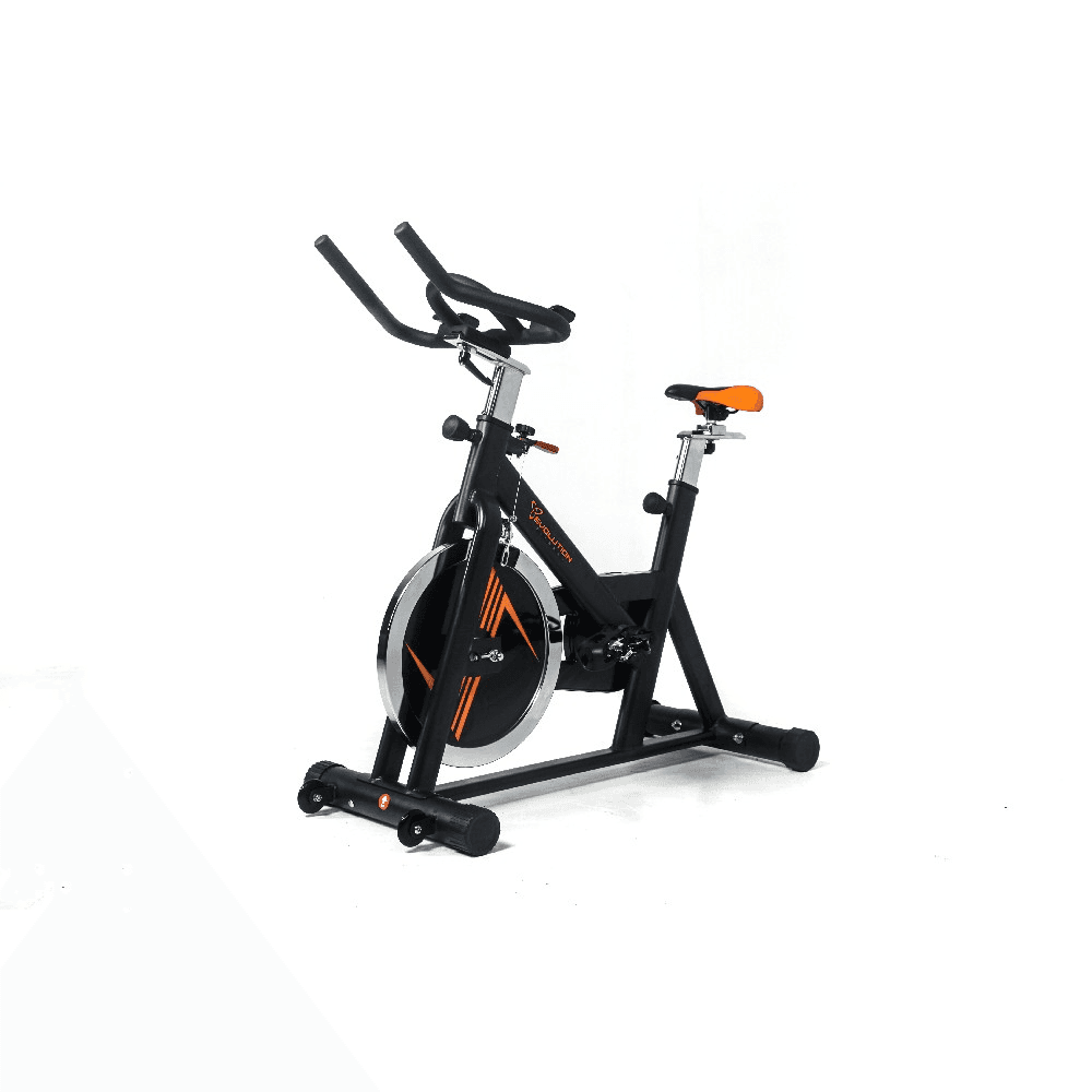BICICLETA SPINNING SEMI PROFESIONAL EVOLUTION SP2600 130KG DISCO 20KG GIMEVSP2600-N
