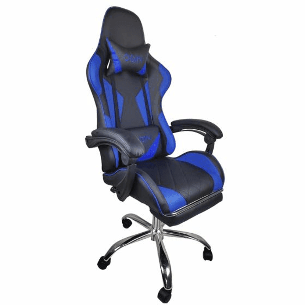 SILLA GAMER EMPOLI CON REPOSAPIE EM-G01 AZUL ODIN HESX0090