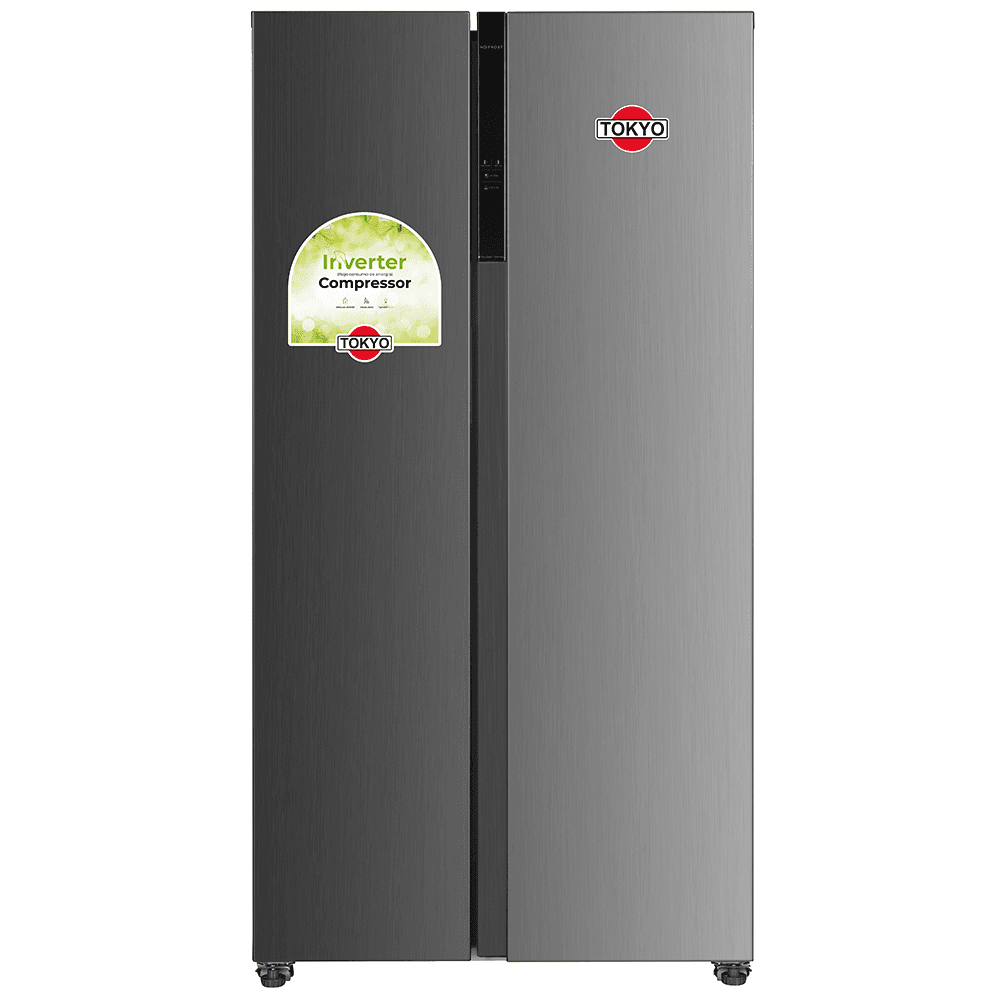 HELADERA SIDE BY SIDE TOKYO INOX INVERTER NO FROST HETO442INS