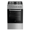 COCINA BEKO A GAS/HORNO ELÉCTRICO 4 HORNALLAS INV-59024