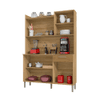 MUEBLE DE COCINA KP GENOVA SUPRE RIPADO FREIJO INV-94045