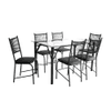 JUEGO DE MESA FAMAIS CAIRO VIDRI 140X80 6S INV-98130