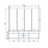ESTANTE HOME COLIBRI JORDAO INV-98192