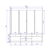 ESTANTE HOME COLIBRI JORDAO INV-98193