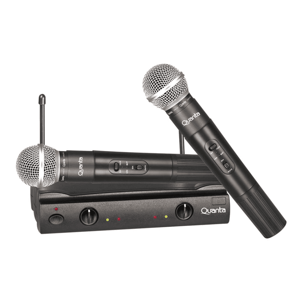 MICROF.WIRELESS PROF.QUANTA QTMIC103 2MIC/BIVOLT/VHFø QNT-11112