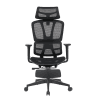 SILLA QUANTA QTSE3 ERGONOMICA/150KG/90ø-120ø/REP BRAZOS 360ø-NG QNT-125390