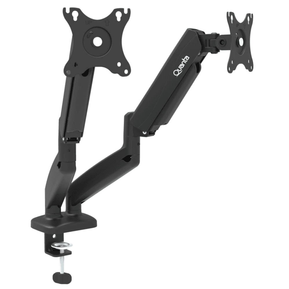SOPORTE P/2 MONITOR QUANTA QTSAM810 8KG/MESA/ARTICULADO QNT-98922