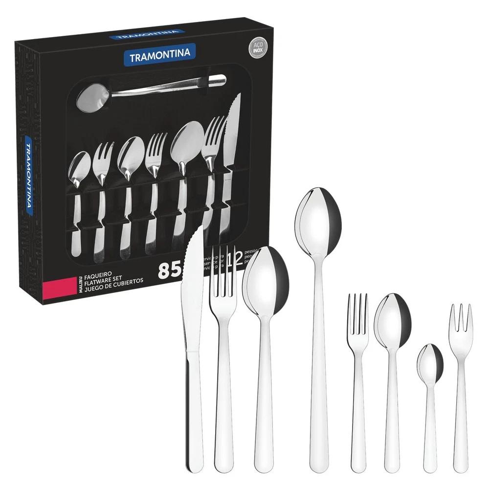 JUEGO DE CUBIERTOS 85 PZAS MALIBU TRAMONTINA T237982 SEL-0222ad39