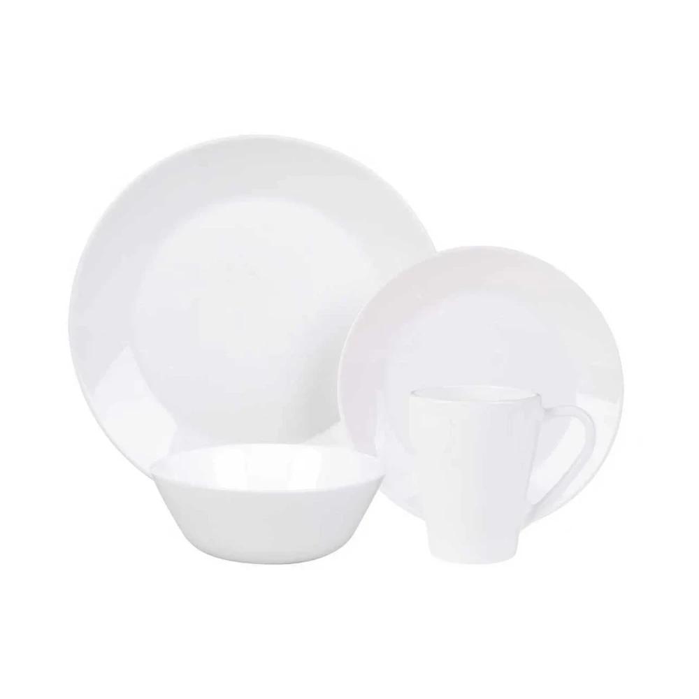 Juego de platos redondos 16pzs blanco Kups SEL-024d1366