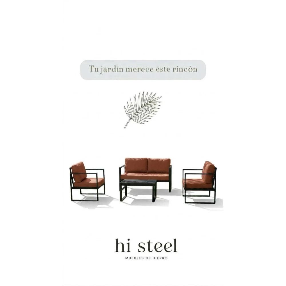 Juego de living Industrial Linea Aura Terracota SEL-03274c23