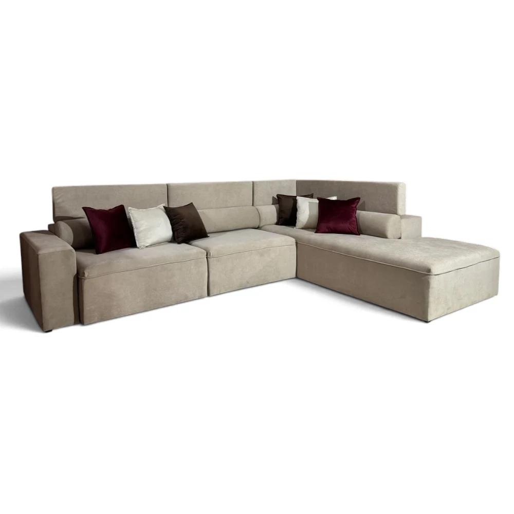 Sofá Esquinero Retráctil Unanime Nanawa Beige SEL-04979c27
