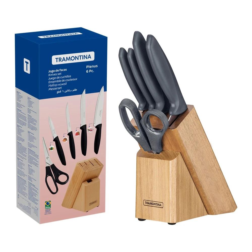 JUEGO DE CUCHILLOS 6 PZAS PLENUS TRAMONTINA T234989 SEL-072ae225