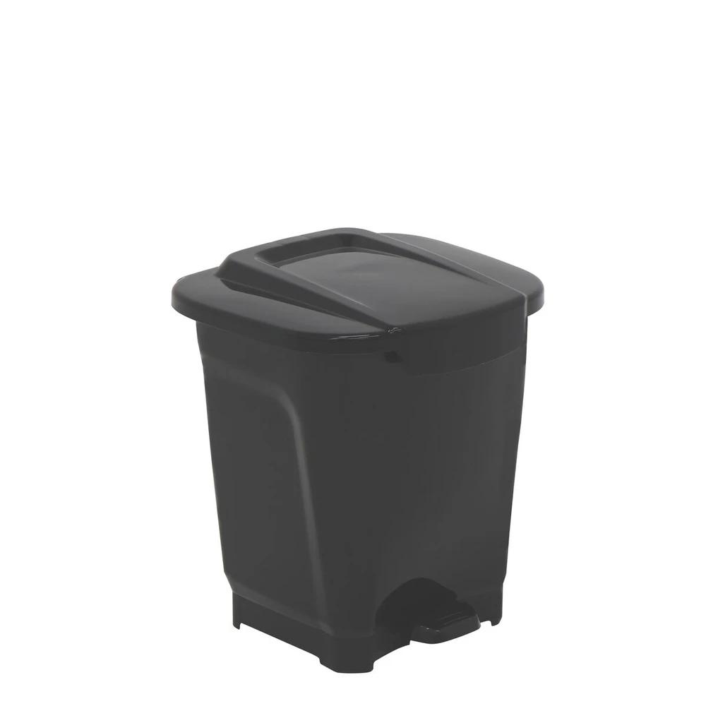 BASURERO TRAMONTINA NEGRO 15 LITROS 92811/009 T928113 SEL-0817e10f