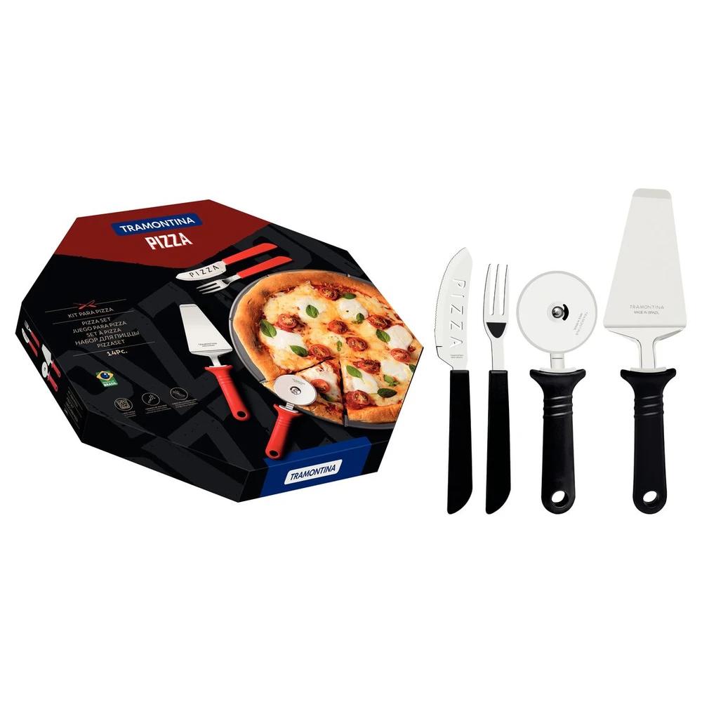 JUEGO DE CUBIERTO PARA PIZZA 14PZ TRAMONTINA NEGRO T25099H SEL-0a35b267
