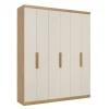 Ropero Unanime Milan 6 Puertas Capuccino / Off White SEL-0f38bd05
