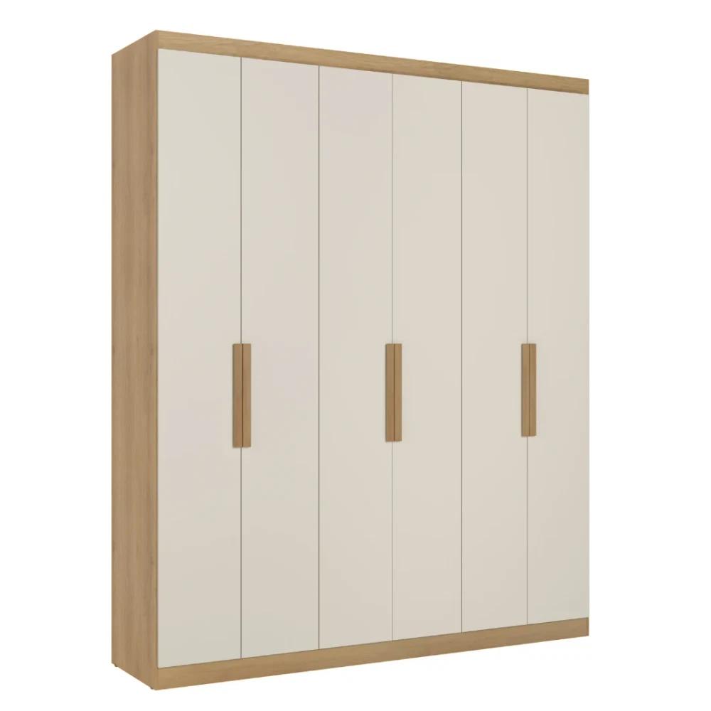 Ropero Unanime Milan 6 Puertas Capuccino / Off White SEL-0f38bd05