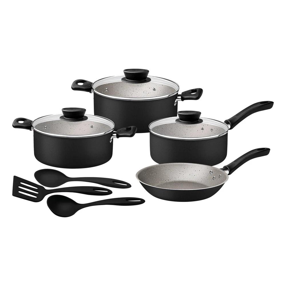 JUEGO DE COCINA 10 PZAS NEGRO TRAMONTINA T278981 SEL-11c6a47b