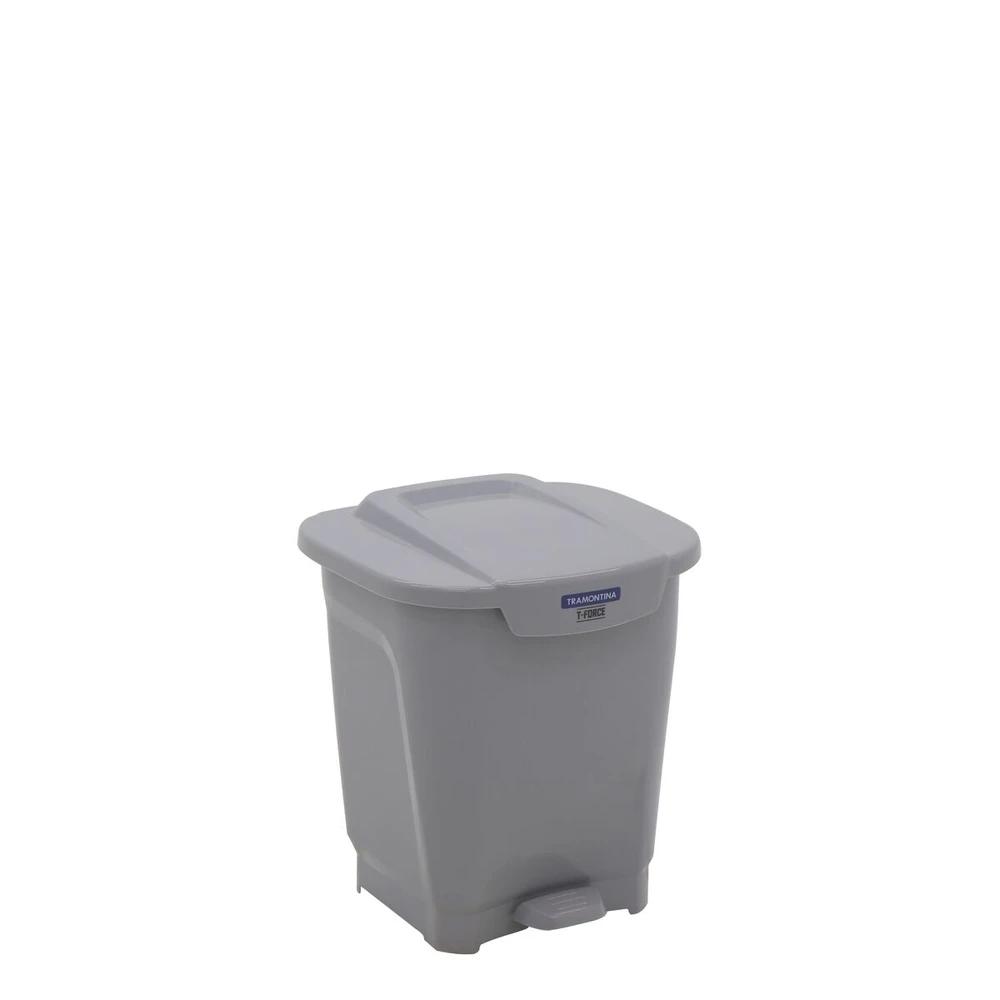 BASURERO 25LT TRAMONTINA GRIS T928122 SEL-14781696
